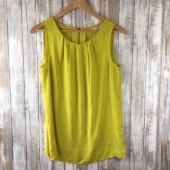 Loft Yellow Sleeveless Blouse - Picture 1 of 5
